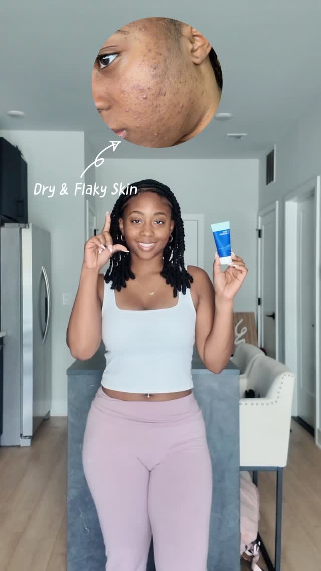 Instagram post by @dymonemoni for Good Molecules. Caption reads: My skin has officially entered its “calm &....