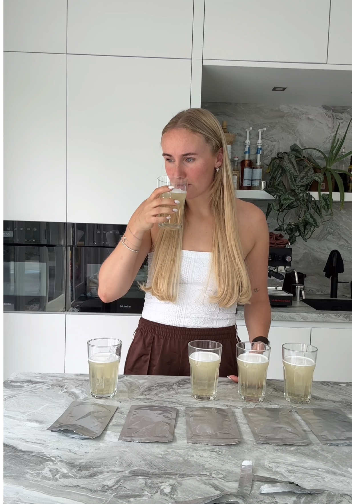 TikTok post by @myronkoops for Vitakruid. Caption reads: nieuwe smaken taste testen 😏😏 @Vitakruid....