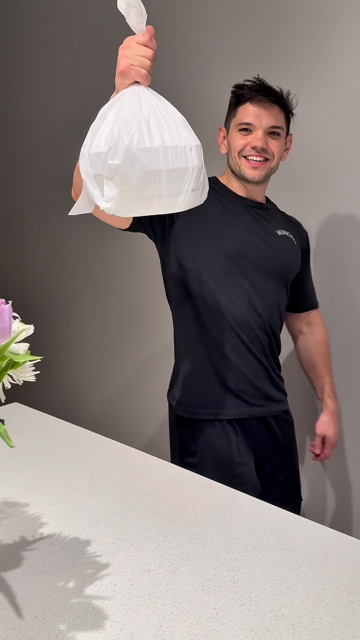 Instagram post by @kyleabrams10 for Postmates. Caption reads: @postmates I love you❤️ 

#postmatespartner.