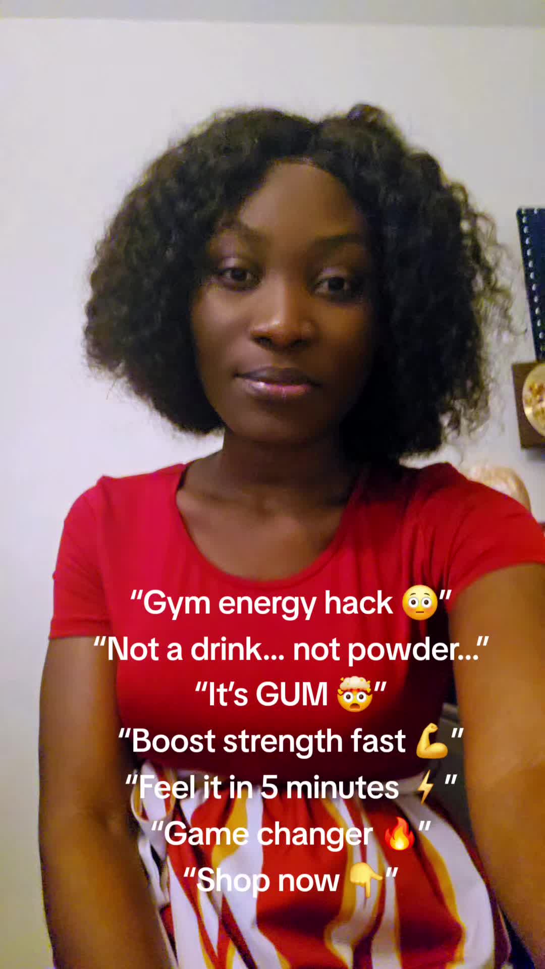 TikTok post by @edna.thomas09 for Clooudie. Caption reads: [...] #creatine #workoutmotivation @Clooudie Gum....