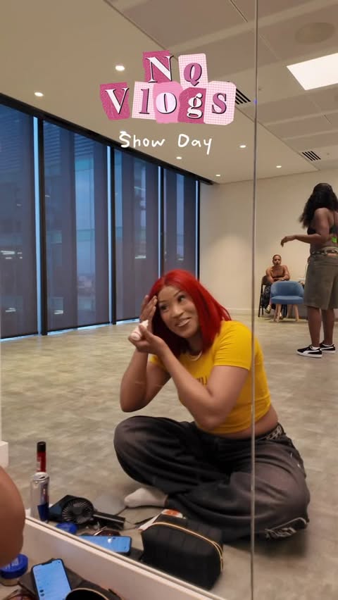 Instagram post by @nqobiledanseur for Amazon Music. Caption reads: showday @amazonmusicuk africa day 🎥🎞️: @t2uso....
