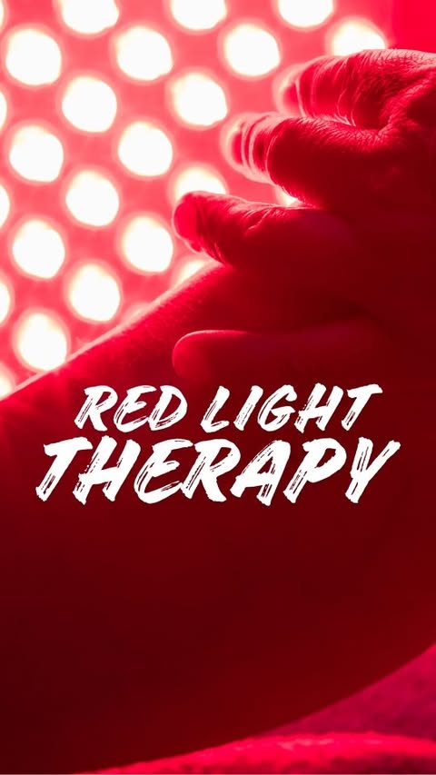 Instagram post by @therealkathrynblue for BON CHARGE. Caption reads: Red light therapy & thyroid, let's review the....