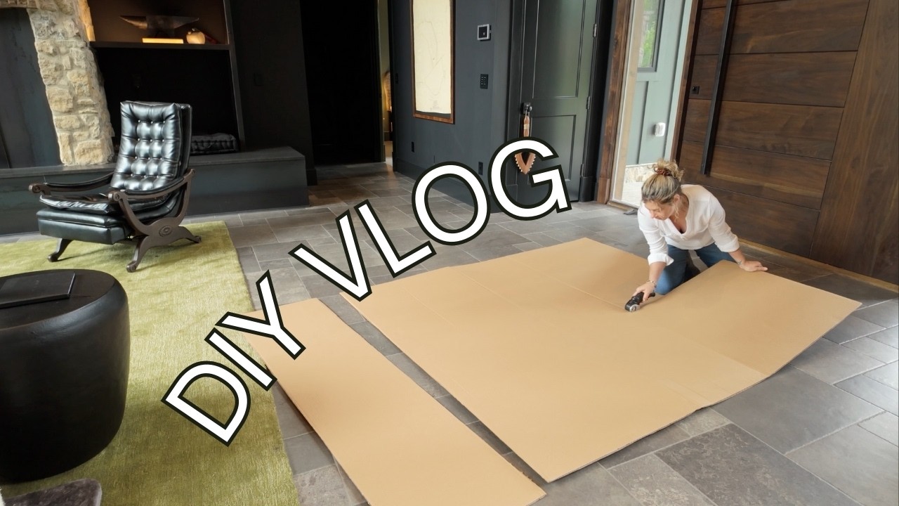 YouTube post by @acmeacres for Passionate Penny Pincher. Caption reads: Antique Flour Sack DIY Wallpaper & Wildflower....