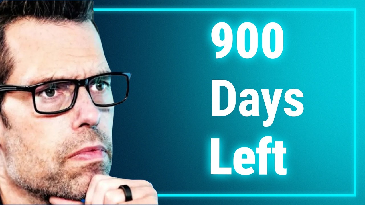 YouTube post by @TomBilyeu for Storyblocks. Caption reads: In 900 Days Capitalism Breaks — And People Enter....