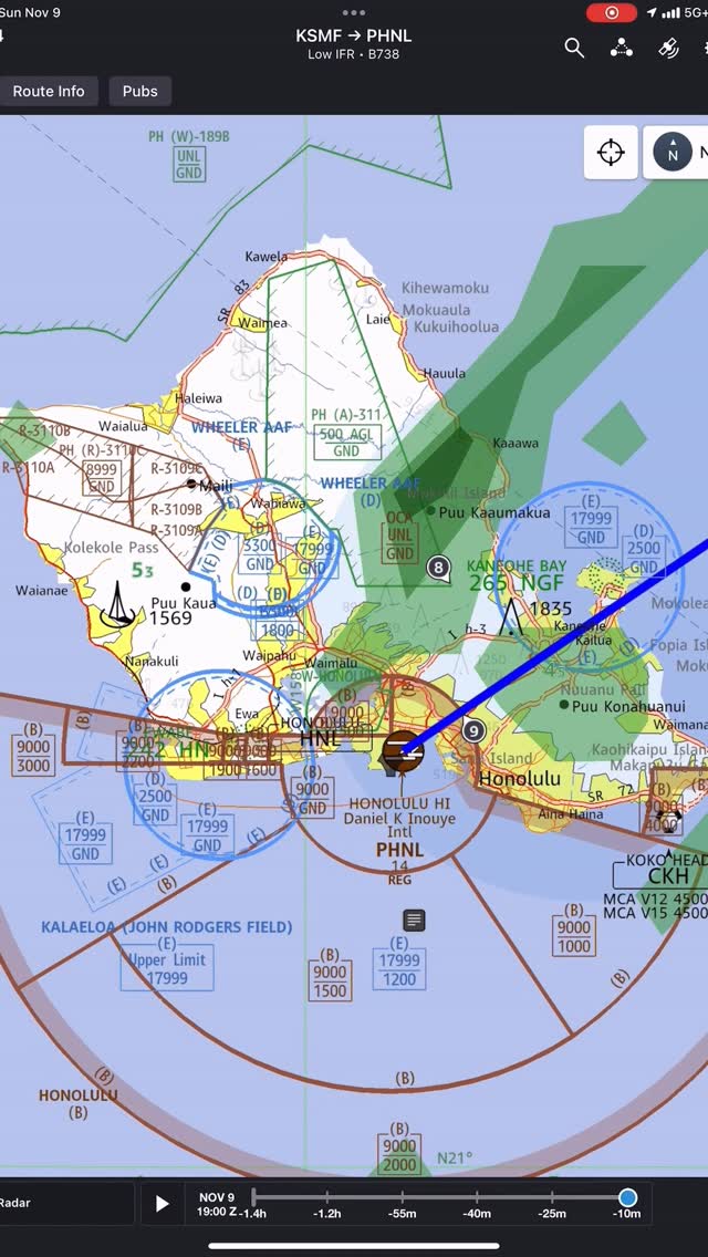 Instagram post by @flyingwithbigern for Southwest Airlines. Caption reads: Flying my last Hawaii trip for a little bit. My....