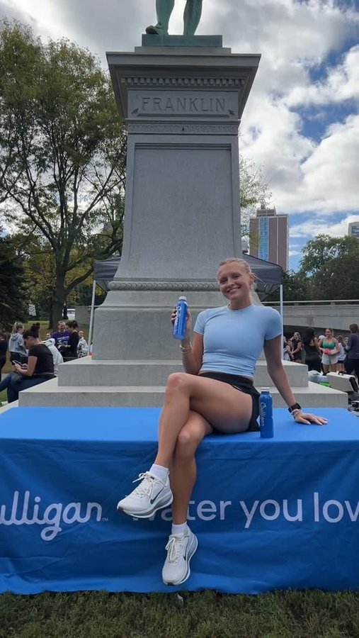 Instagram post by @brettsbites for Culligan. Caption reads: [...] little filtered water lesson with....