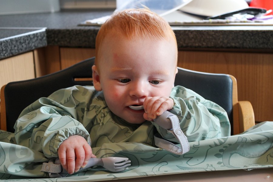 Instagram post by @lifewiththematherfamily for Bibado. Caption reads: [...] fun (and a little less messy!) with our....