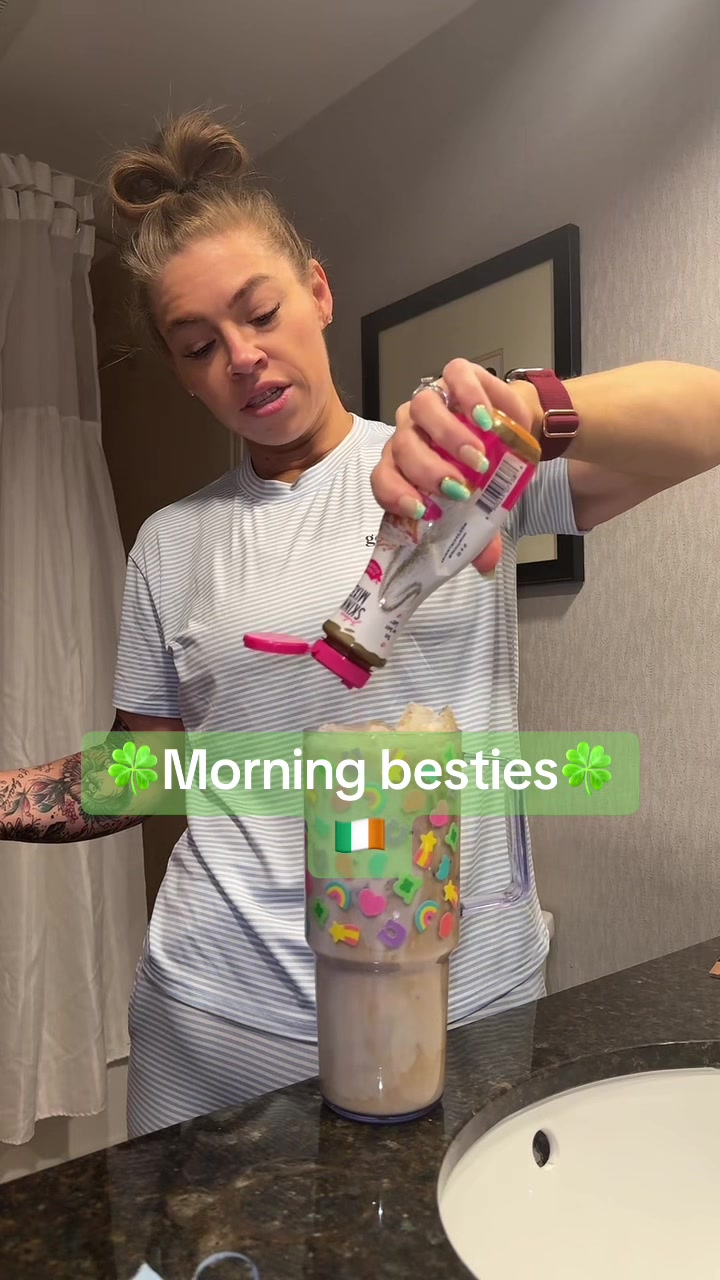 TikTok post by @jolene_vsg_bestie for Jiggle Coffee. Caption reads: Morning besties happy Saturday. @Jiggle Coffee....