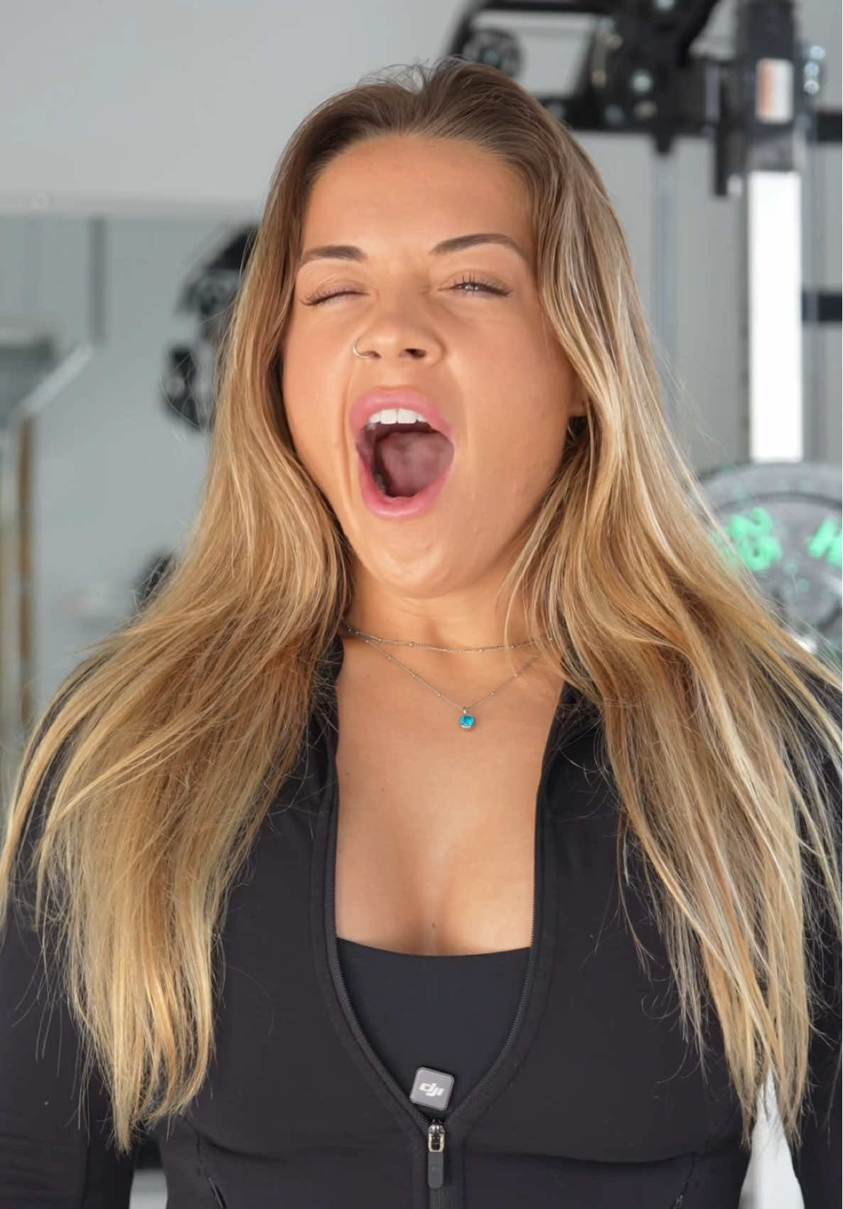 TikTok post by @caleighmackenzie for Bucked Up. Caption reads: Bucked up in my veins @BuckedUp CODE: CALEIGH.