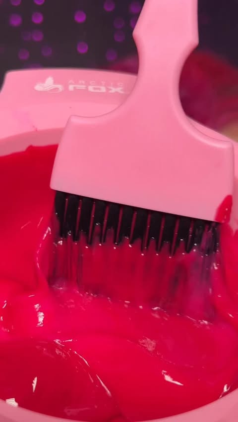 Instagram post by @theprincessdiariez_ for Lunar Tides Hair. Caption reads: here is the 💃🏻 version of my pink refresh this....