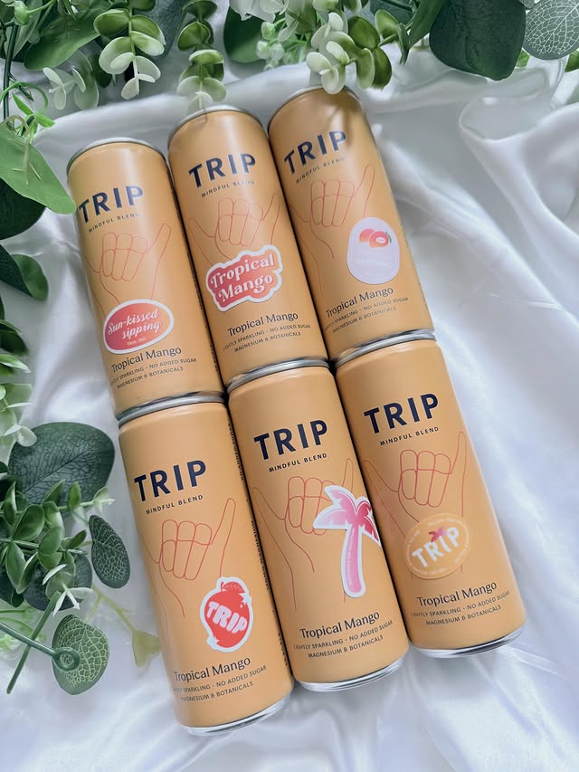 Instagram post by @testandreview2024 for TRIP. Caption reads: [...] drinks lately, but Tropical Mango from....