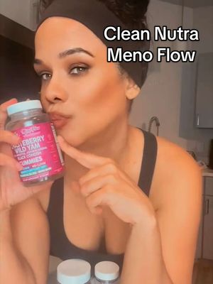 TikTok post by @queenlifestyle52 for Clean Nutra. Caption reads: Clean Nutra Black Cohosh, Red Clover, Wild Yam,....
