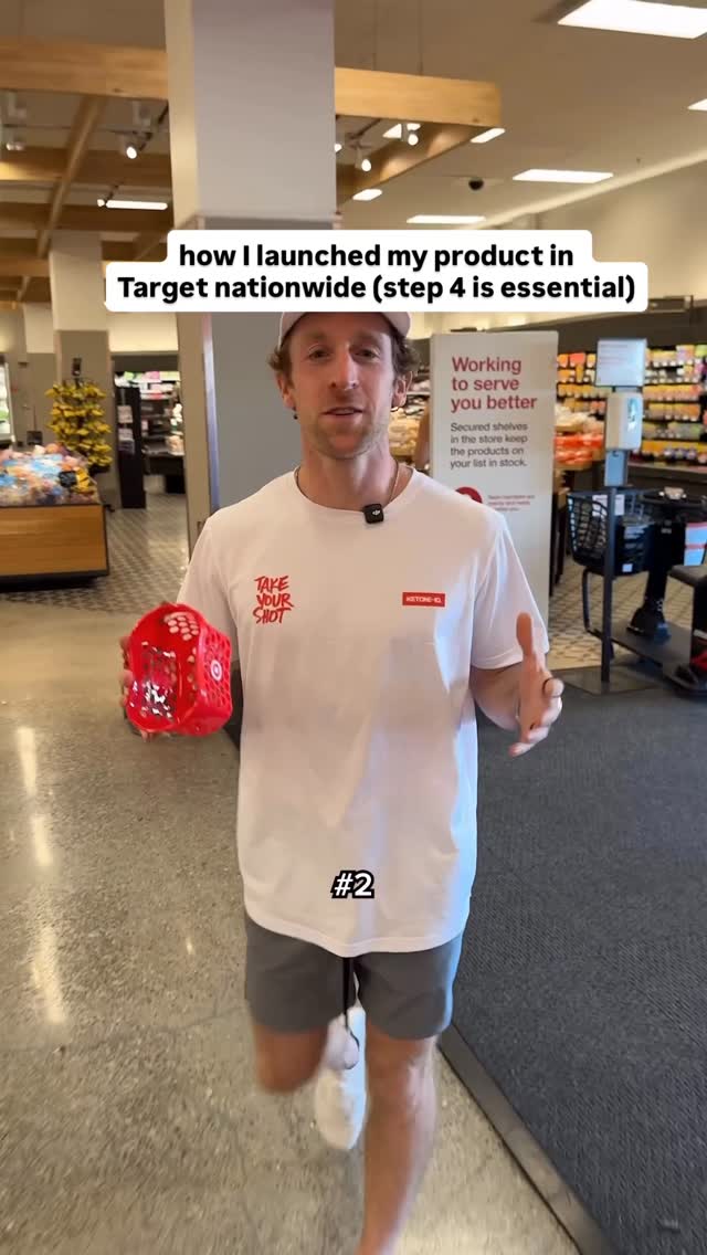 Instagram post by @michaeldbrandt for Ketone-IQ. Caption reads: Sometimes it really is just this easy 🎯 @target.
