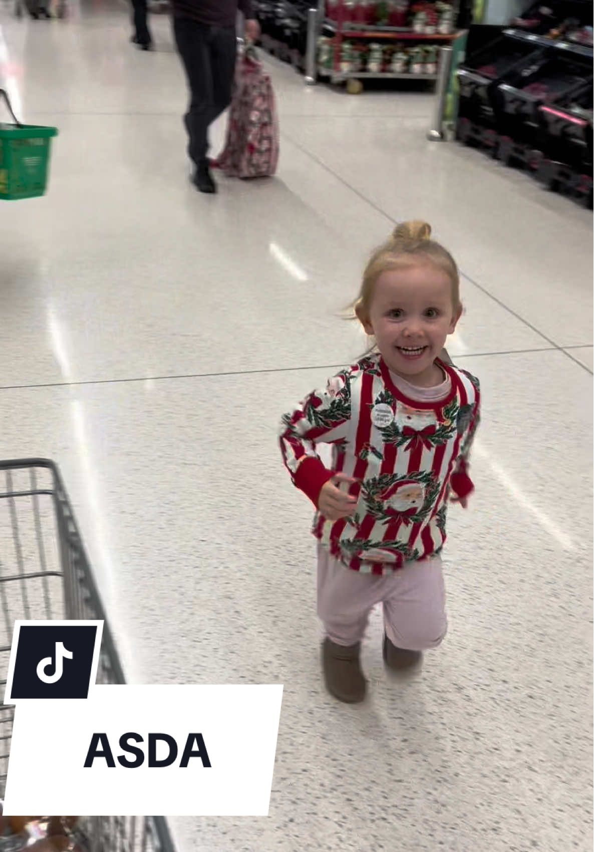 TikTok post by @con.lodge for Asda. Caption reads: [...] shopping, but there’s something about @Asda....