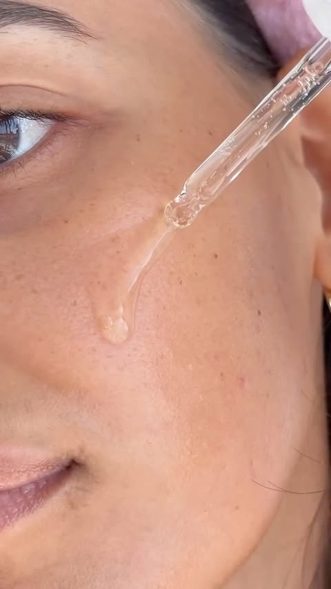 Instagram post by @lamialens for Axis-y. Caption reads: skincare routine with the one and only....