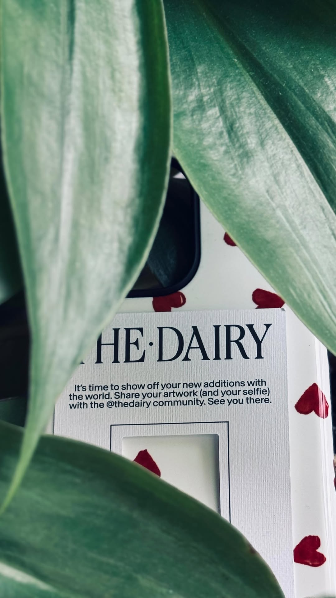 Instagram post by @maryem_style_lm for The Dairy. Caption reads: [...] My baby girl has new heart case ❤️:....