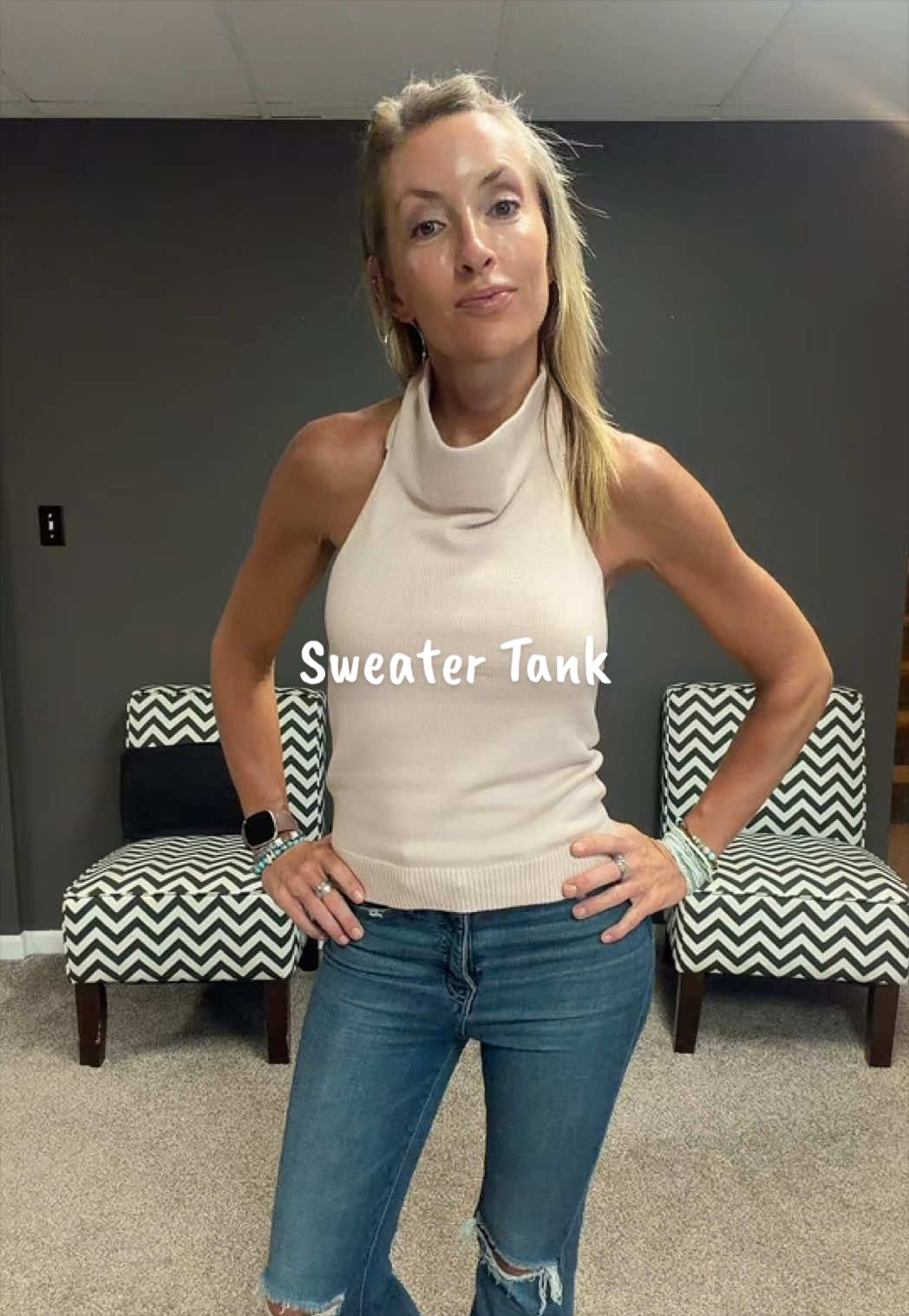 TikTok post by @lesliea3232 for Saodimallsu Shop. Caption reads: [...] fall tank! Use my link to order!....