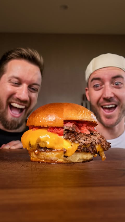 Instagram post by @austriankiwii for Lidl Österreich. Caption reads: SMASHBURGER vs. CLASSIC CHEESEBURGER 🍔 was ist....