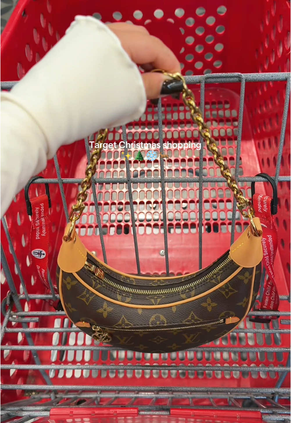 TikTok post by @lilityousefian for Arrae. Caption reads: Target Christmas shopping 🤍✨❄️ #targetfinds....