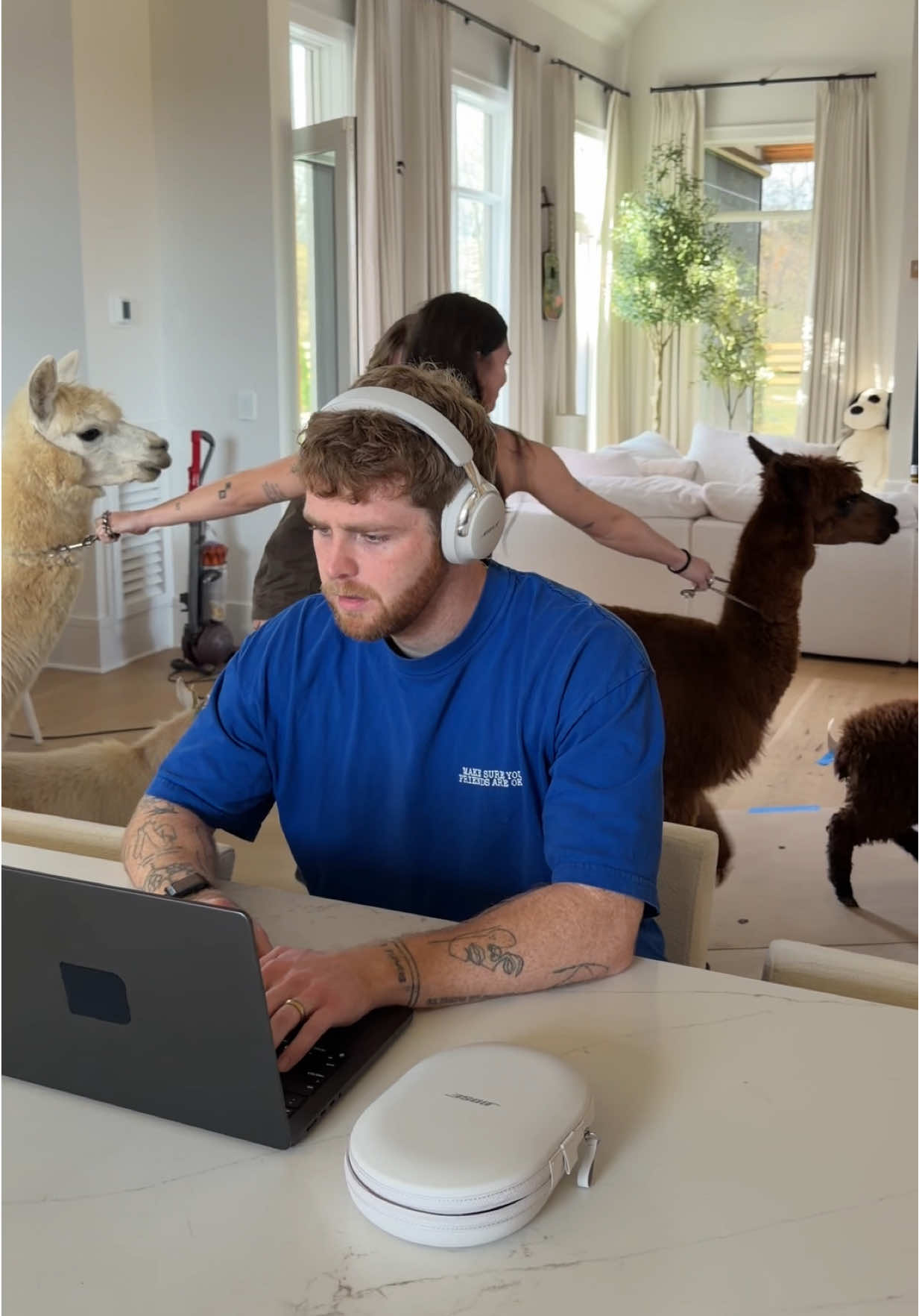 TikTok post by @alexwarren for Bose. Caption reads: when noise cancelling actually works! @Bose.