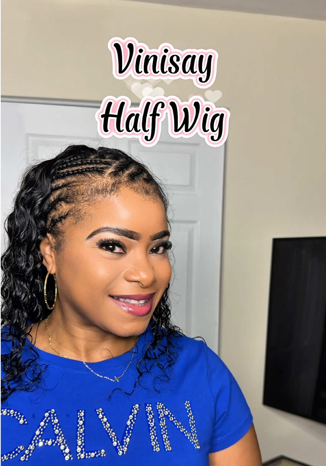 TikTok post by @venusdolls1 for Vinisay Hair. Caption reads: [...] Shop through the link below! 🤎✨....