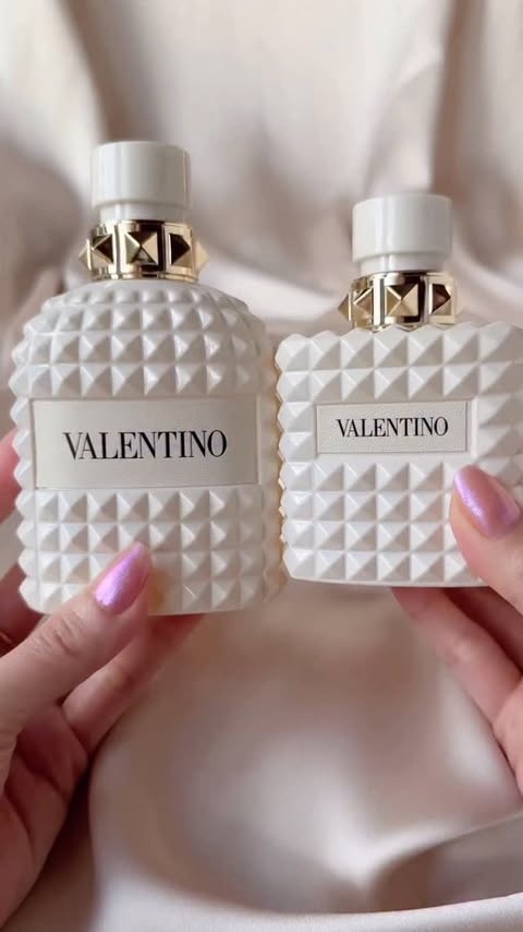 Instagram post by @fromsandyxo for Selfridges. Caption reads: Name a better duo, I’ll wait 🤍@valentino.beauty....