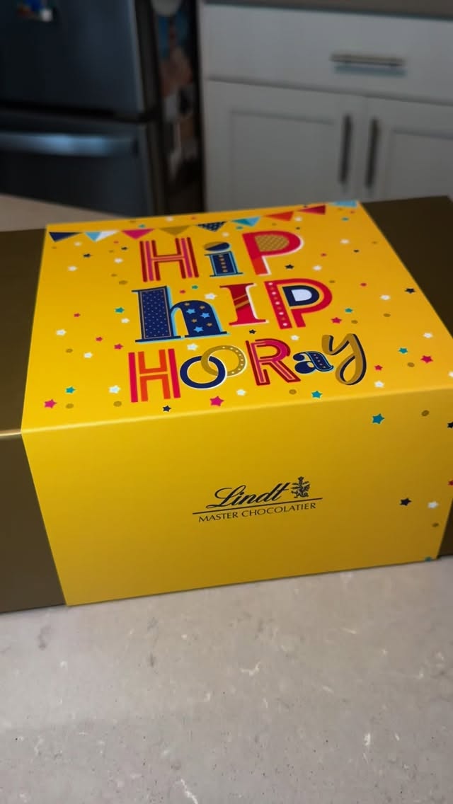 Instagram post by @foodiefun_adventures for Lindt. Caption reads: The perfect excuse to celebrate a loved one with....