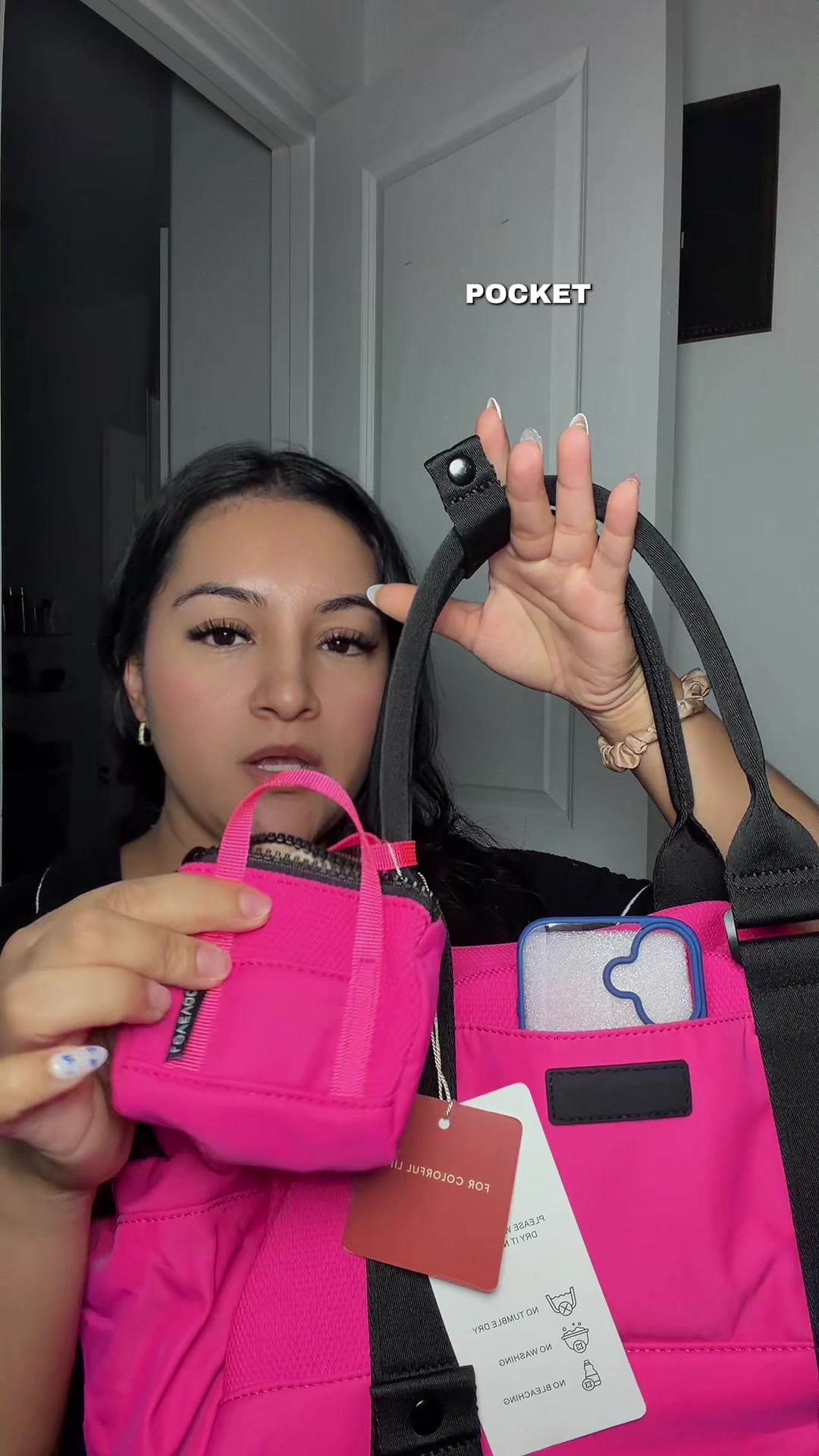 TikTok post by @galv.stephanie for Lovevook. Caption reads: [...] with you to the gym just got easier....