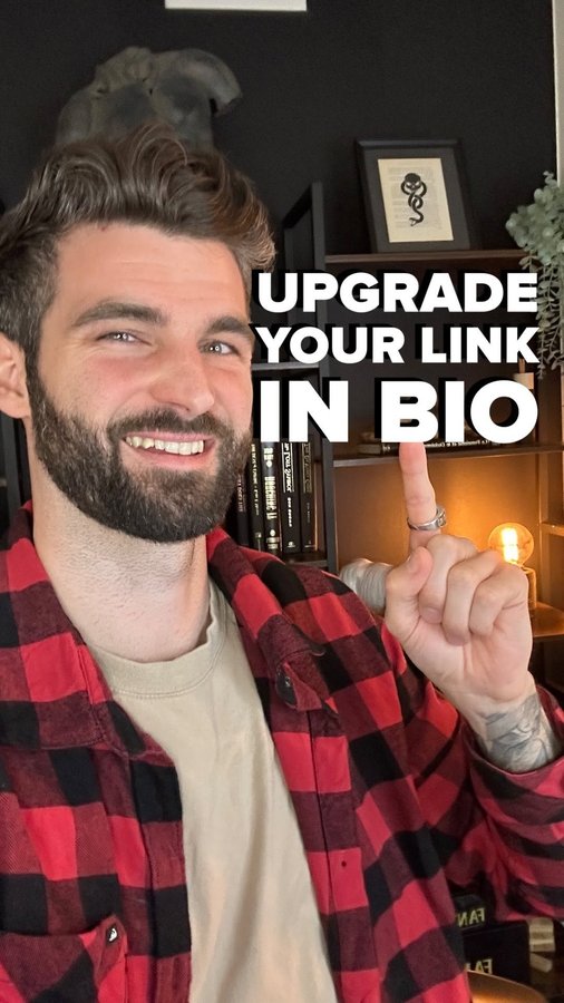 Instagram post by @thelucasokeefe for Later. Caption reads: [...] spot with the Linkin.Bio tool from later....