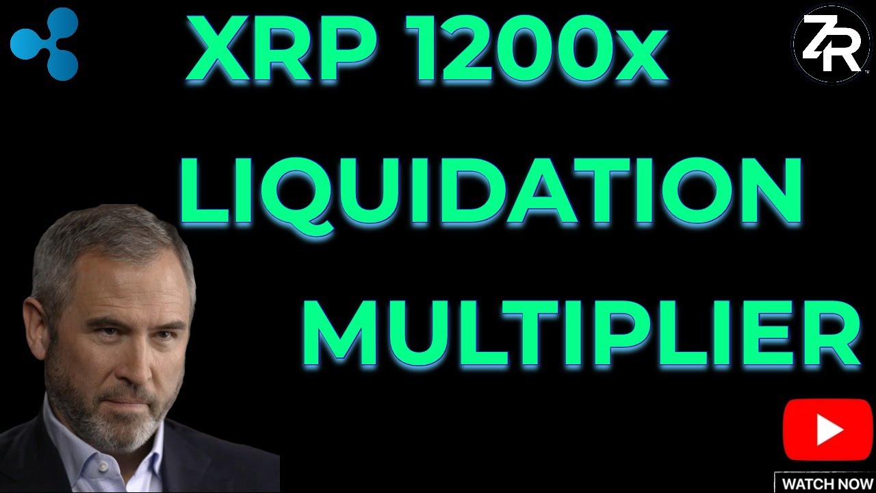 YouTube post by @Rector94 for Coinbase. Caption reads: XRP 1200x Liquidation Multiplier!.