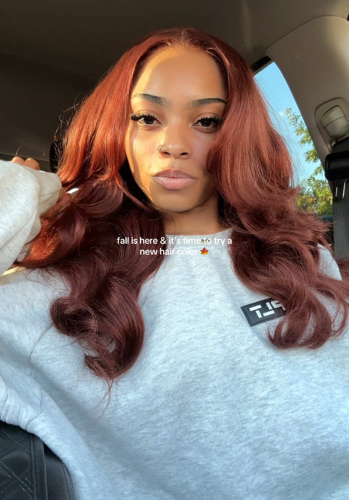 TikTok post by @niyahmariiie for OQHAIR. Caption reads: @oqhairshop @OQHAIR i’m wearing the [...].