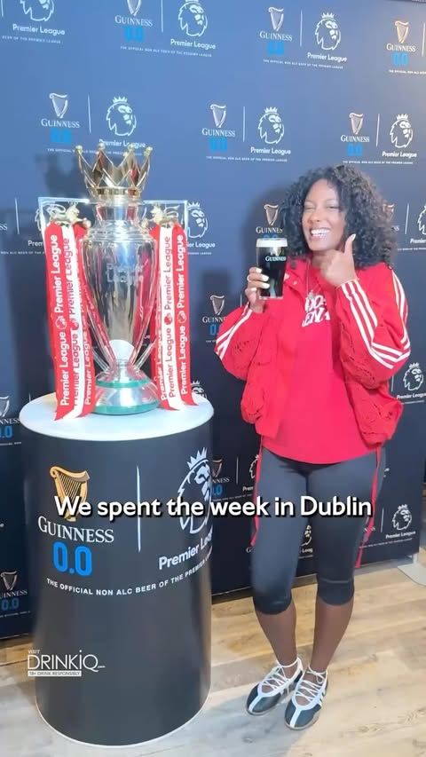 Instagram post by @nakeirawest for Guinness. Caption reads: A lovely day for a trip to Dublin with @guinness....