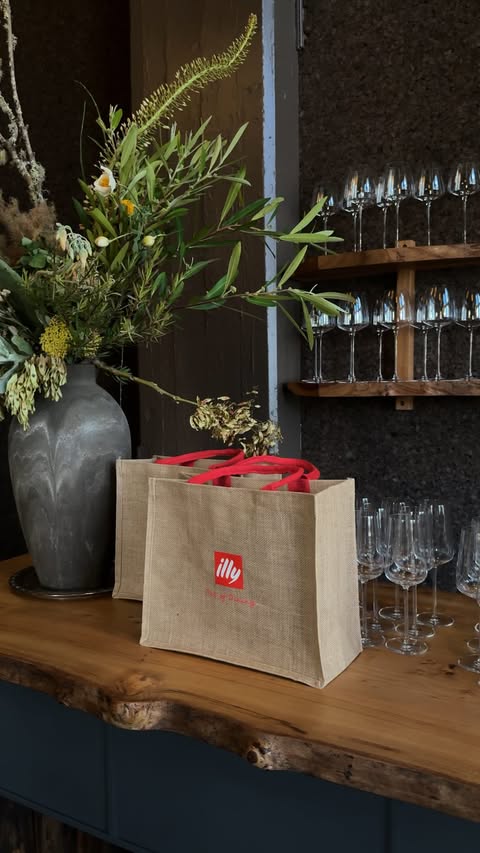 Instagram post by @justinavanessa for illy. Caption reads: When @illy_us invited me to experience the Art of....