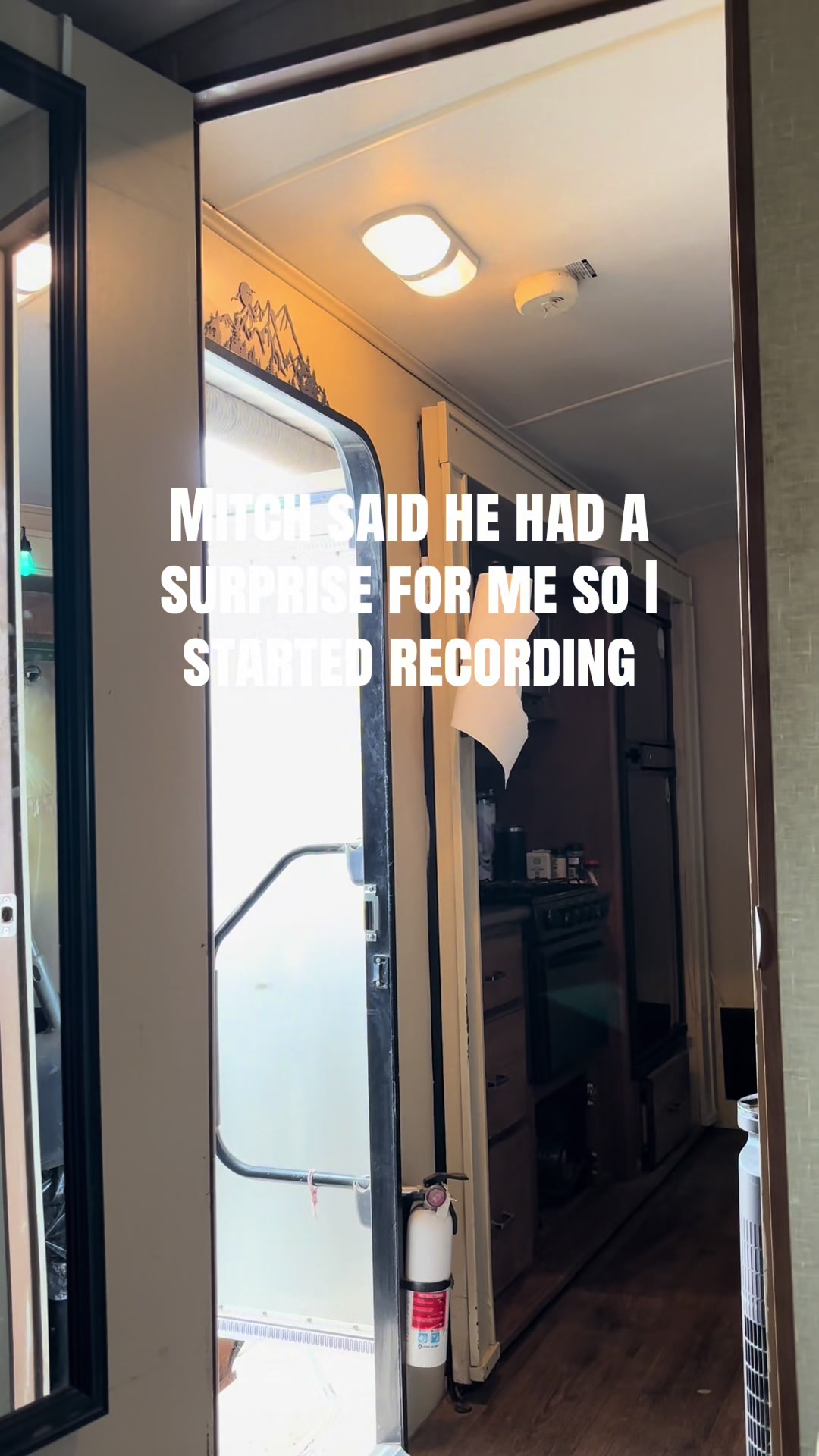 TikTok post by @hannahnels for Javy Coffee. Caption reads: Mitch said he had a surprise for me so I started....