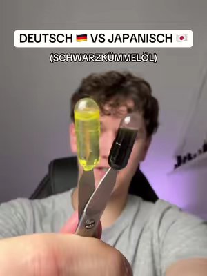 TikTok post by @freddytestet for Oildem. Caption reads: @Oildem Ungefilterte Bio Schwarzkümmelöl Kapseln....