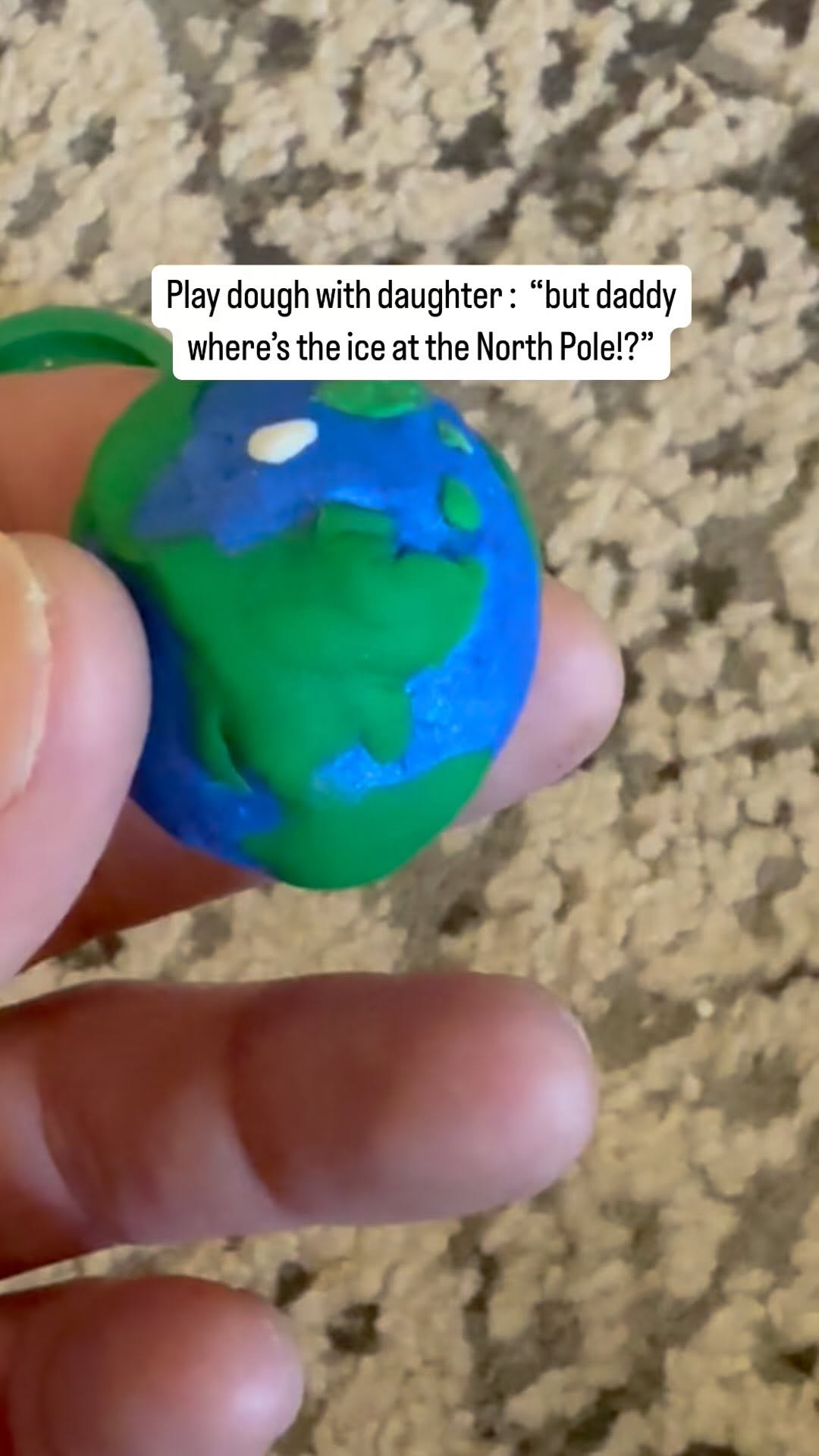 Instagram post by @mobility_monster74 for Play-Doh. Caption reads: It’s gone baby. It’s gone . 🌍 

You don’t get to....