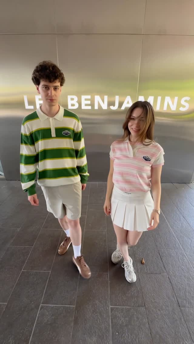 Instagram post by @abdullahyjlmaz for LES BENJAMINS. Caption reads: Favori kombinin hangisi 🎾 ?.