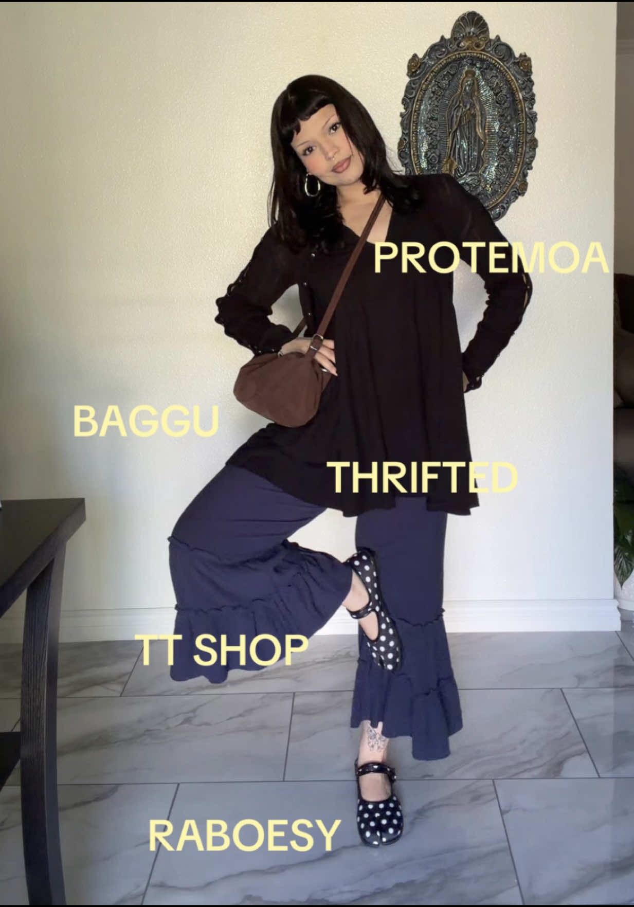 TikTok post by @paulajudithm for BAGGU. Caption reads: [...] (my needoh) tagged: @Protémoa @BAGGU @SCUSTY....