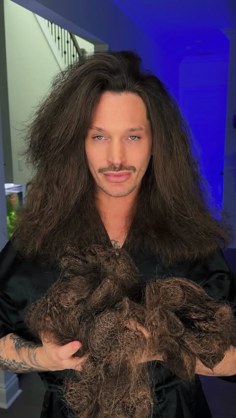 Instagram post by @jonathankmonroe for Maria Nila. Caption reads: [...] I stopped my hair from BREAKING OFF!....