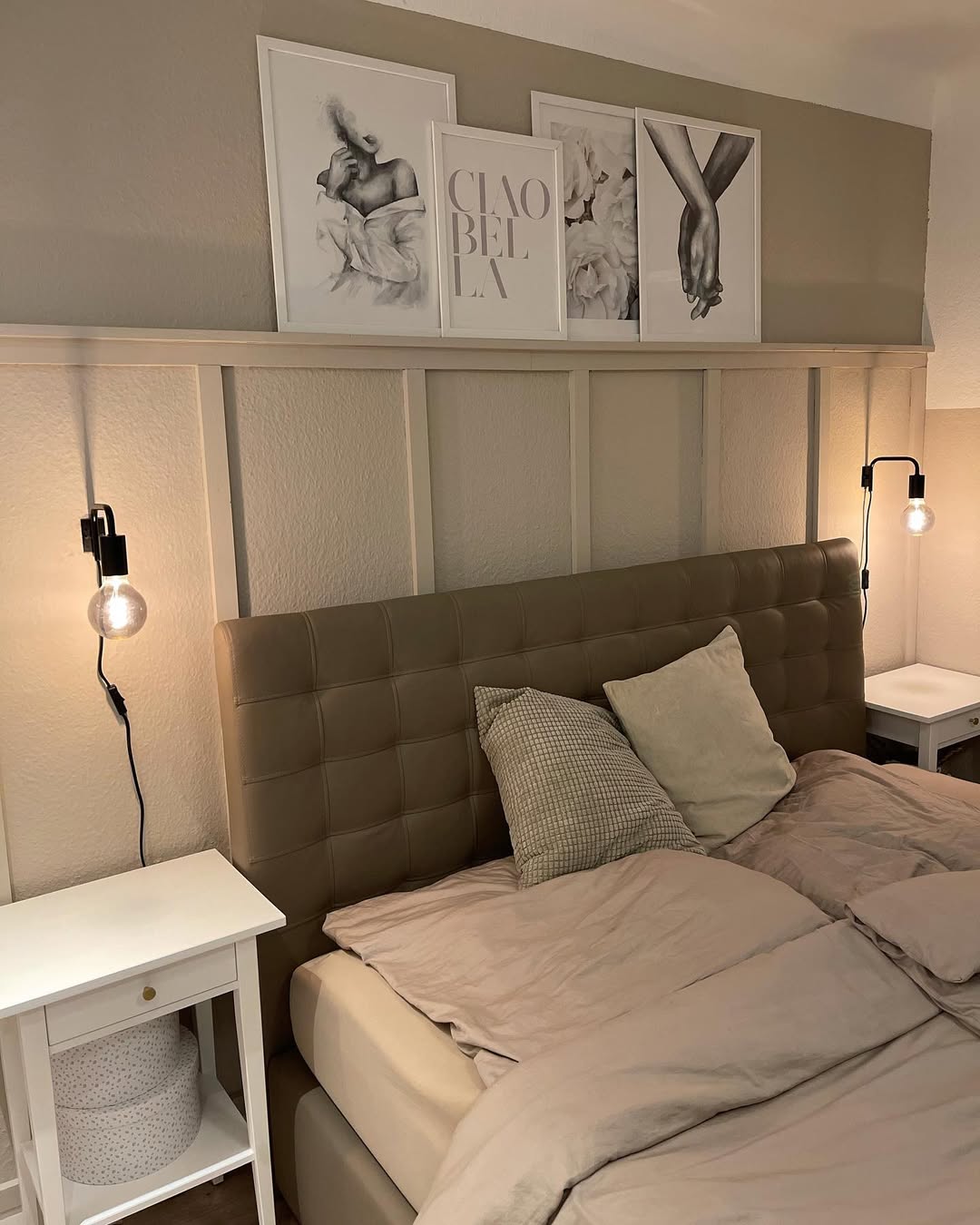 Instagram post by @kochanie.n for Jotex. Caption reads: Anzeige.
.
Somit ist das Schlafzimmer fertig !....