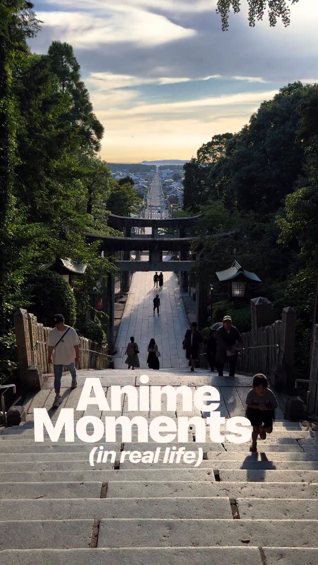 Instagram post by @itchban for Hasselblad. Caption reads: Any idea which anime this location is from? 

Shot....