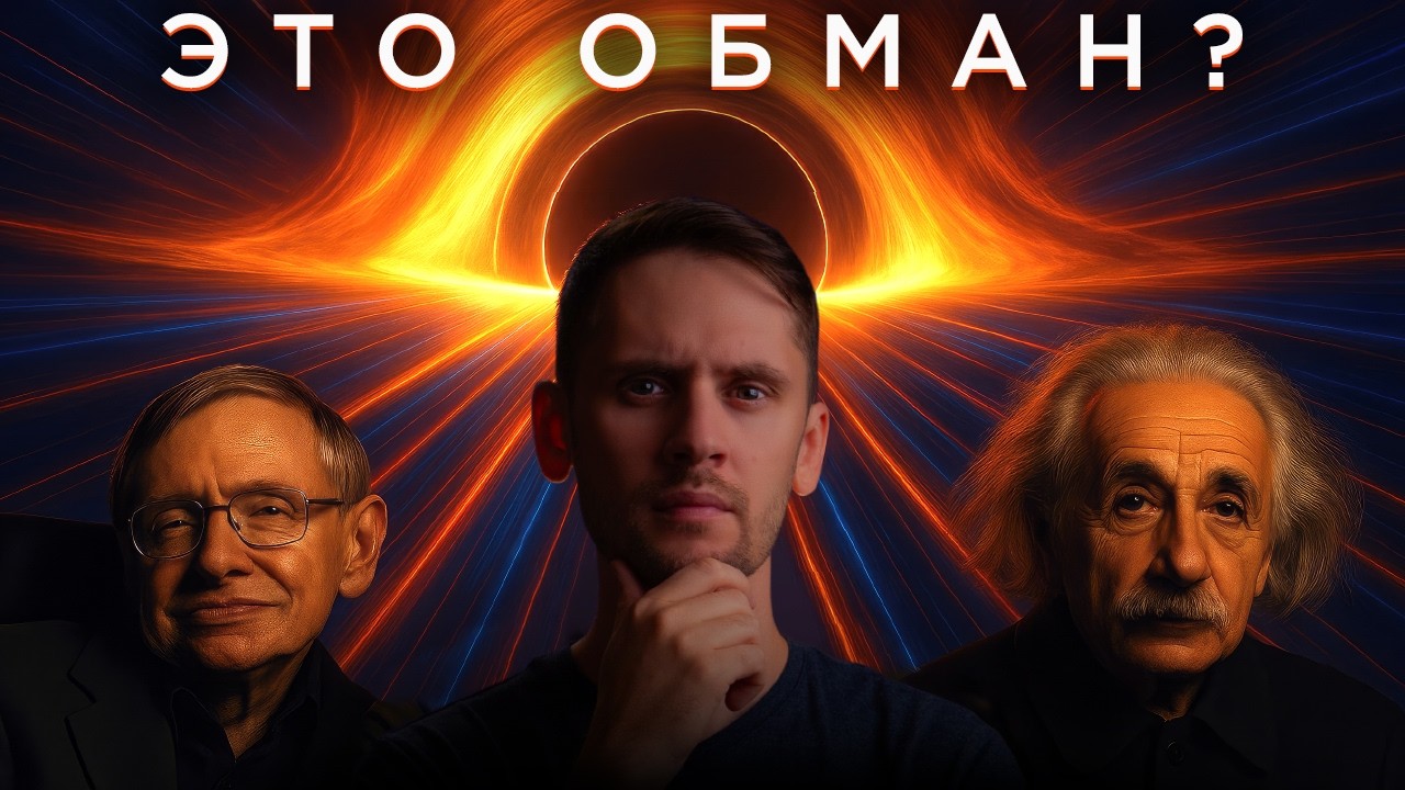 YouTube post by @cosmosprosto for Forbes. Caption reads: Нам врали о черных дырах?.
