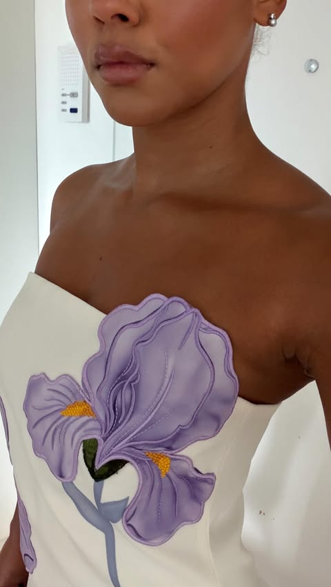 Instagram post by @mylifeasmaili for JW PEI. Caption reads: Dress of my dream☁️✨ | ad @jwpei_official 

#jwpei....