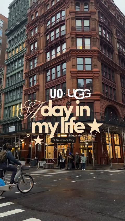 Instagram post by @namuuntur for Urban Outfitters. Caption reads: [...] most stylish outfits from @UGG x....