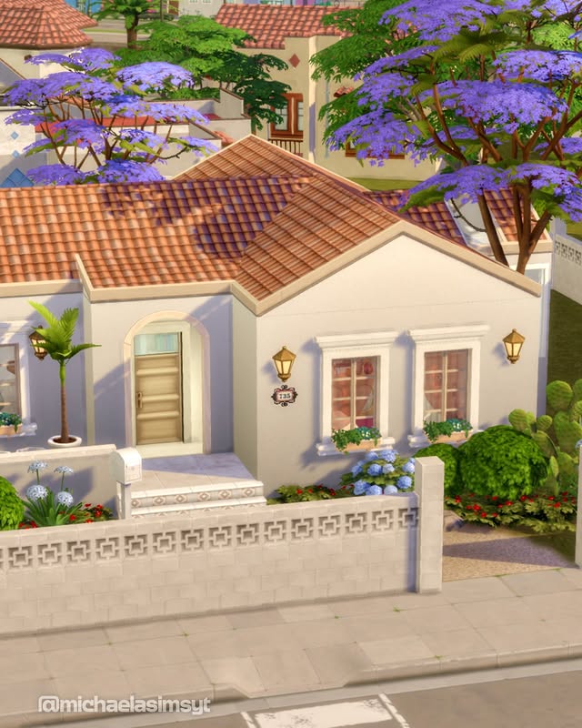 Instagram post by @michaelasimsyt for The Sims. Caption reads: [...] on the patio or inside with family? 👇....