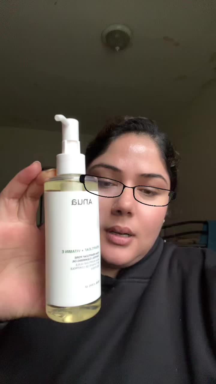 TikTok post by @sabinakoirala96 for ANUA Skincare KR. Caption reads: my secret to glass skin!!! thank you so much.....