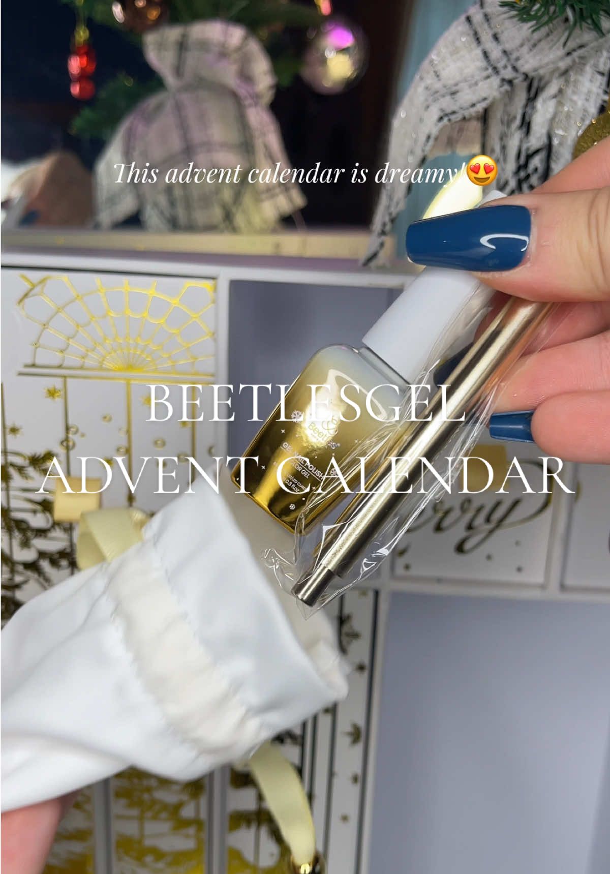 TikTok post by @adele.maina for BeetlesGelPolish. Caption reads: This advent calendar by @BeetlesGelPolish is....