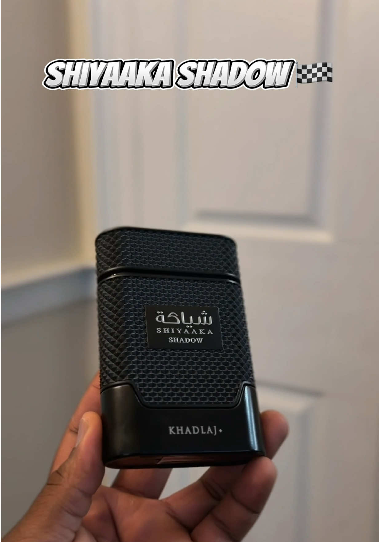 TikTok post by @capalotsscents for Khadlaj Perfumes. Caption reads: [...] Fragrance @BeautyHouse US @Khadlaj Perfumes....