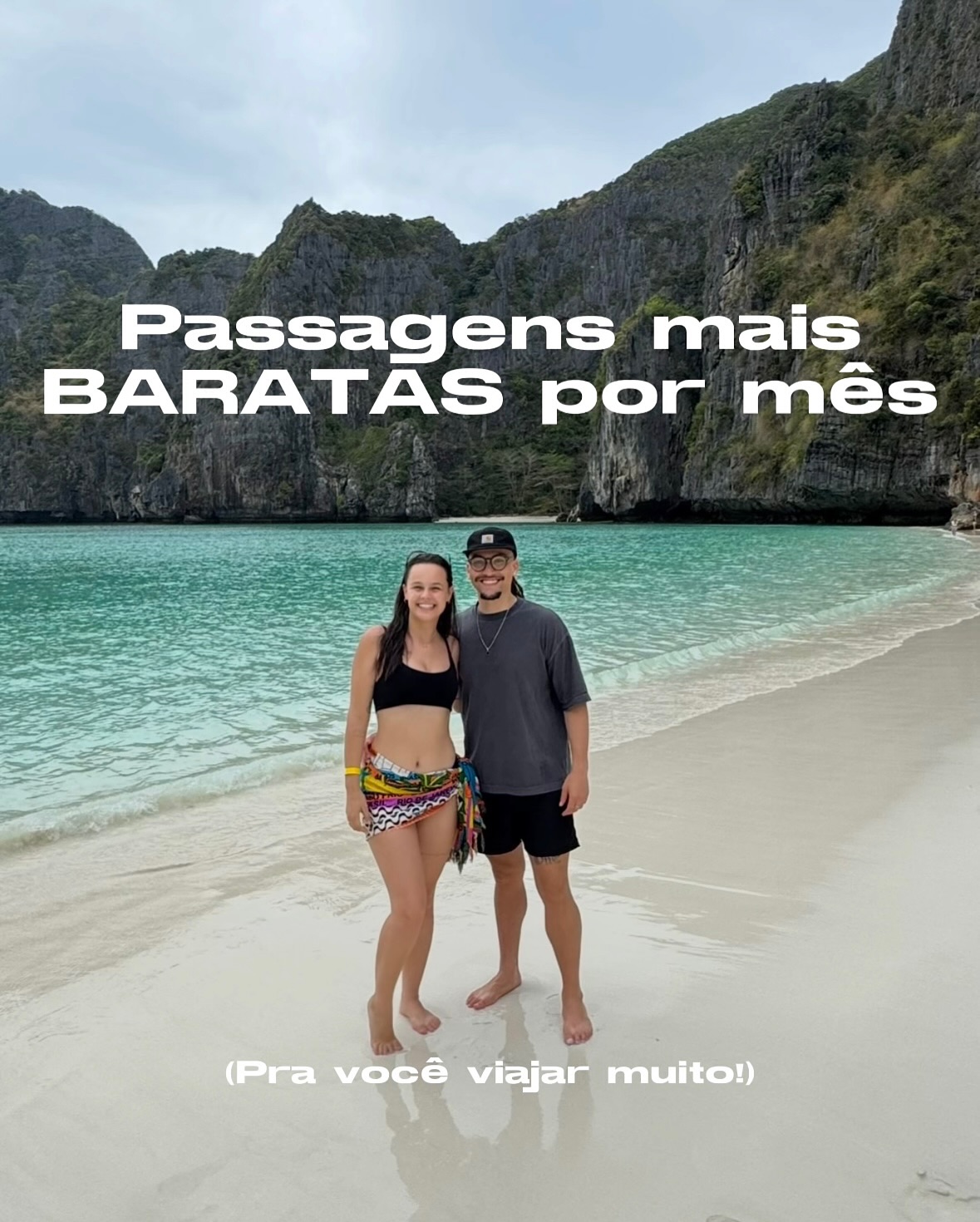 Instagram post by @nomunduoafora for Skyscanner. Caption reads: Já manda para quem vai viajar com você! 💙

A....