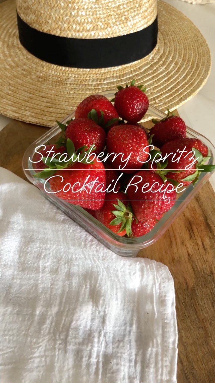 Instagram post by @alexandtribe for California Strawberries. Caption reads: I don’t know about you, but I’ve been obsessed....